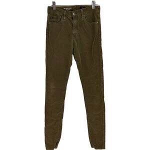 Ag Adriano Goldschmied The Farrah Skinny Mid Rise Corduroy Jeans Size 26